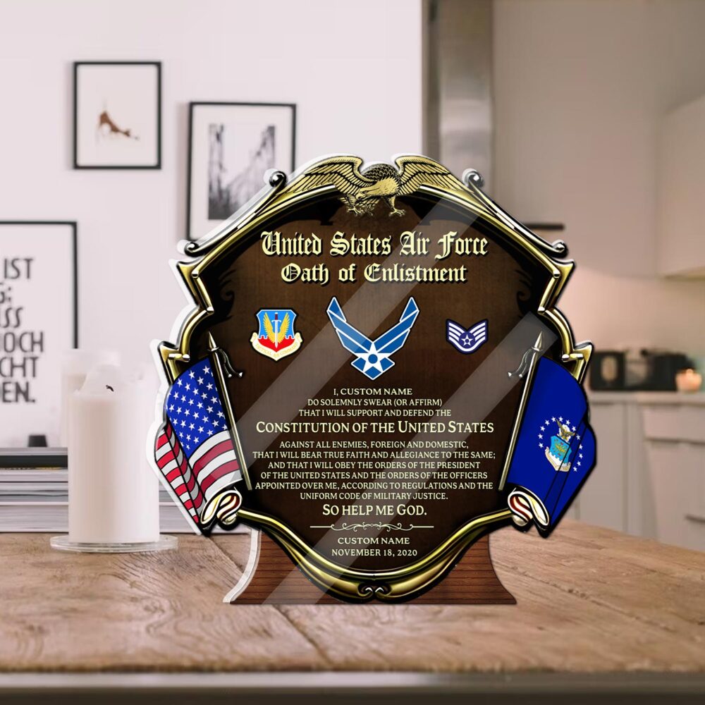 Air Force Command, Honoring All Who Served - Acrylic Plaque 4x4in - Image 2