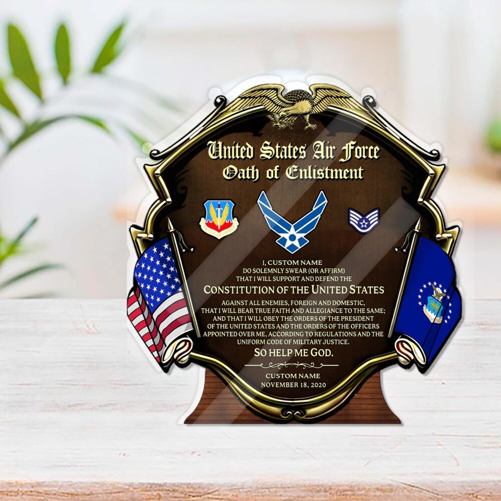 Air Force Command, Honoring All Who Served - Acrylic Plaque 4x4in - Image 3