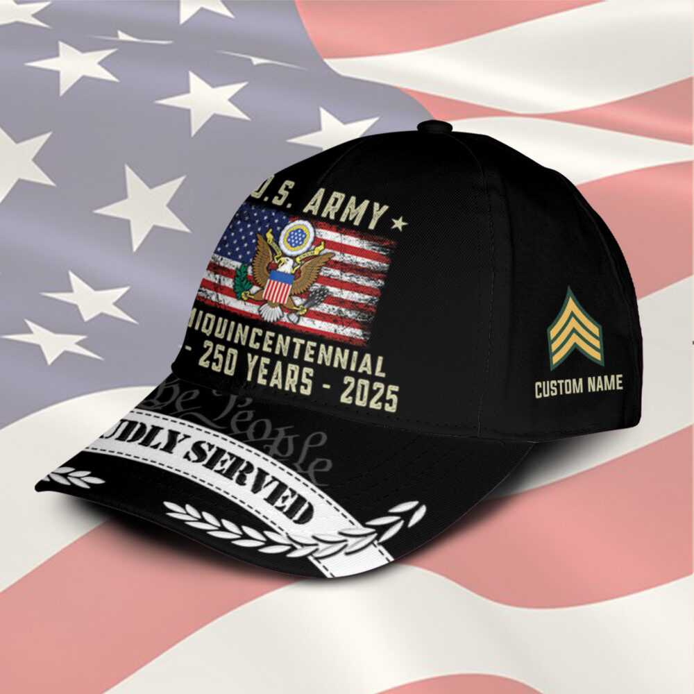 US Army, Honor, Duty, Service - Classic Cap - Image 2