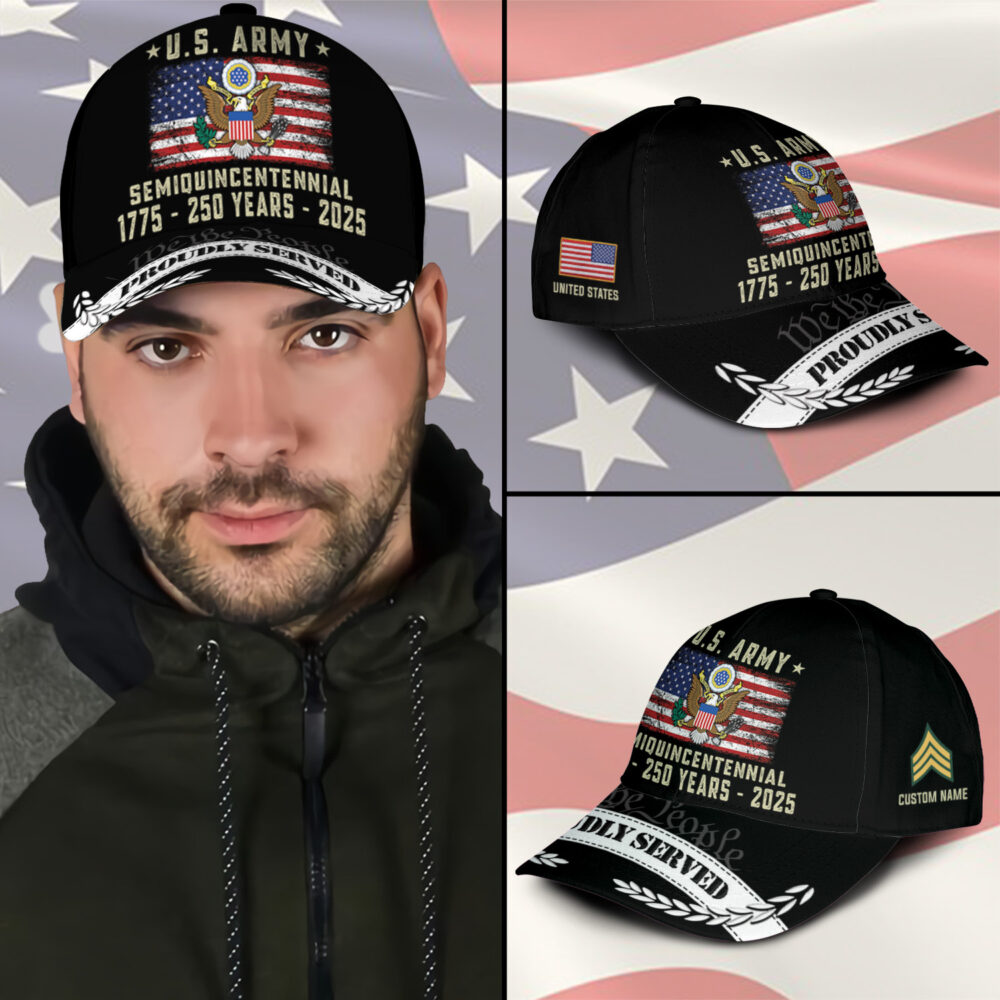 US Army, Honor, Duty, Service - Classic Cap - Image 3