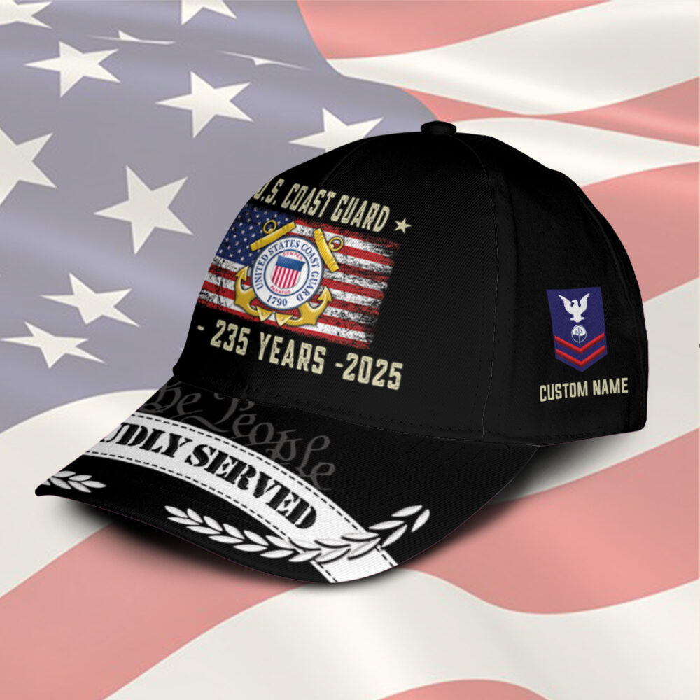 US Coast Guard, E 6 Gold - Classic Cap - Image 2