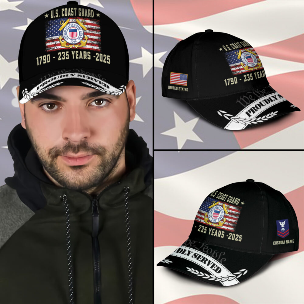 US Coast Guard, E 6 Gold - Classic Cap - Image 3
