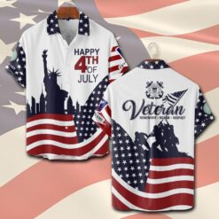 US Coast Guard, E 4 Gold - Short Sleeve Button Shirt