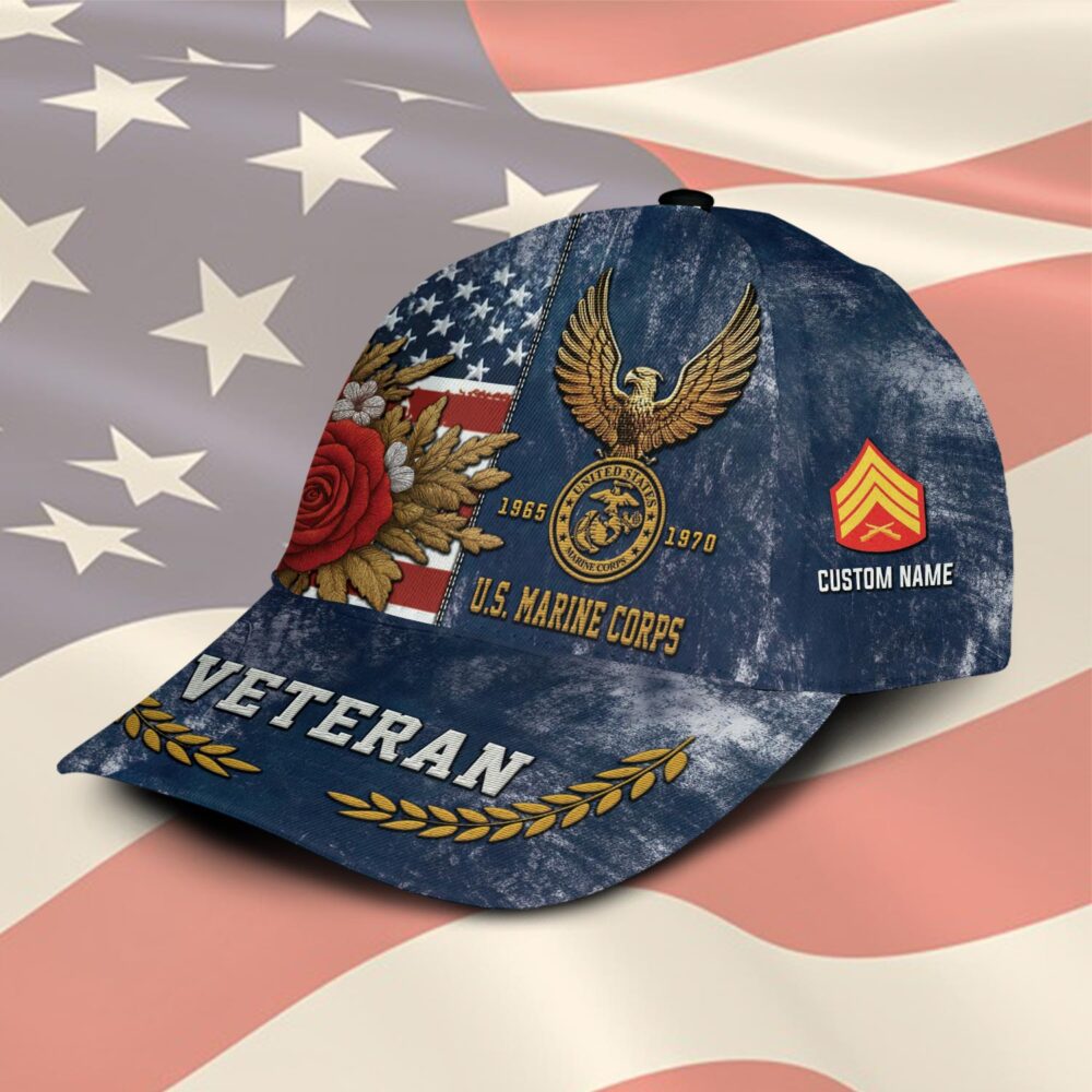 US Marine Corps, Freedom Over Fear - Embroidered Classic Cap - Image 2
