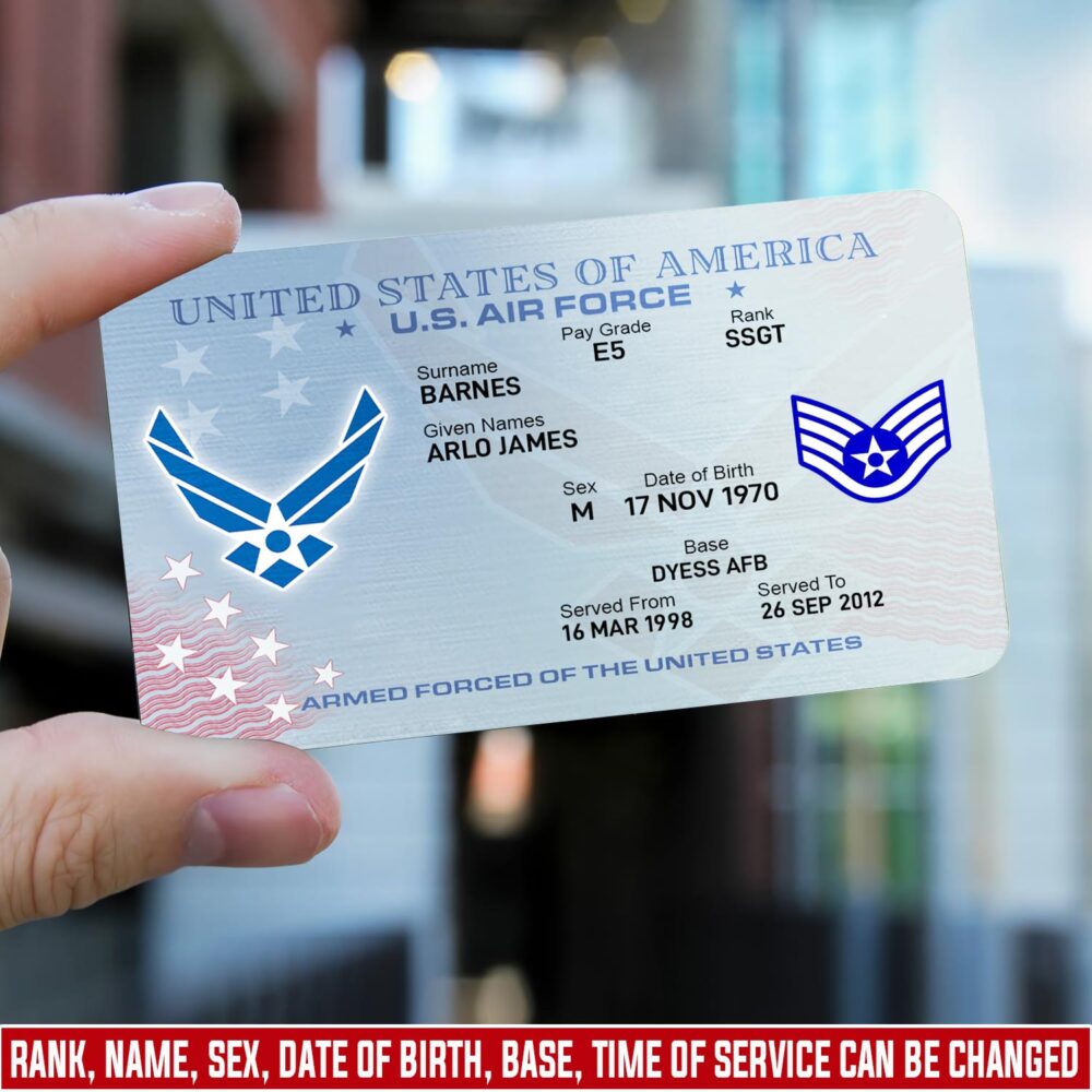 US Air Force , Aim High … Fly-Fight-Win - Printed Metal Card