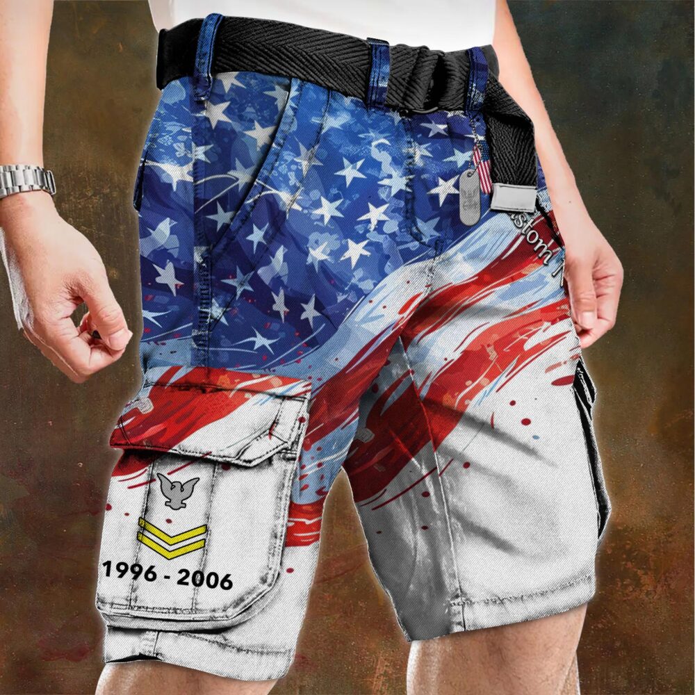 US Navy, I Walked The Walk - Cargo Shorts (Belt Excluded) - Image 4