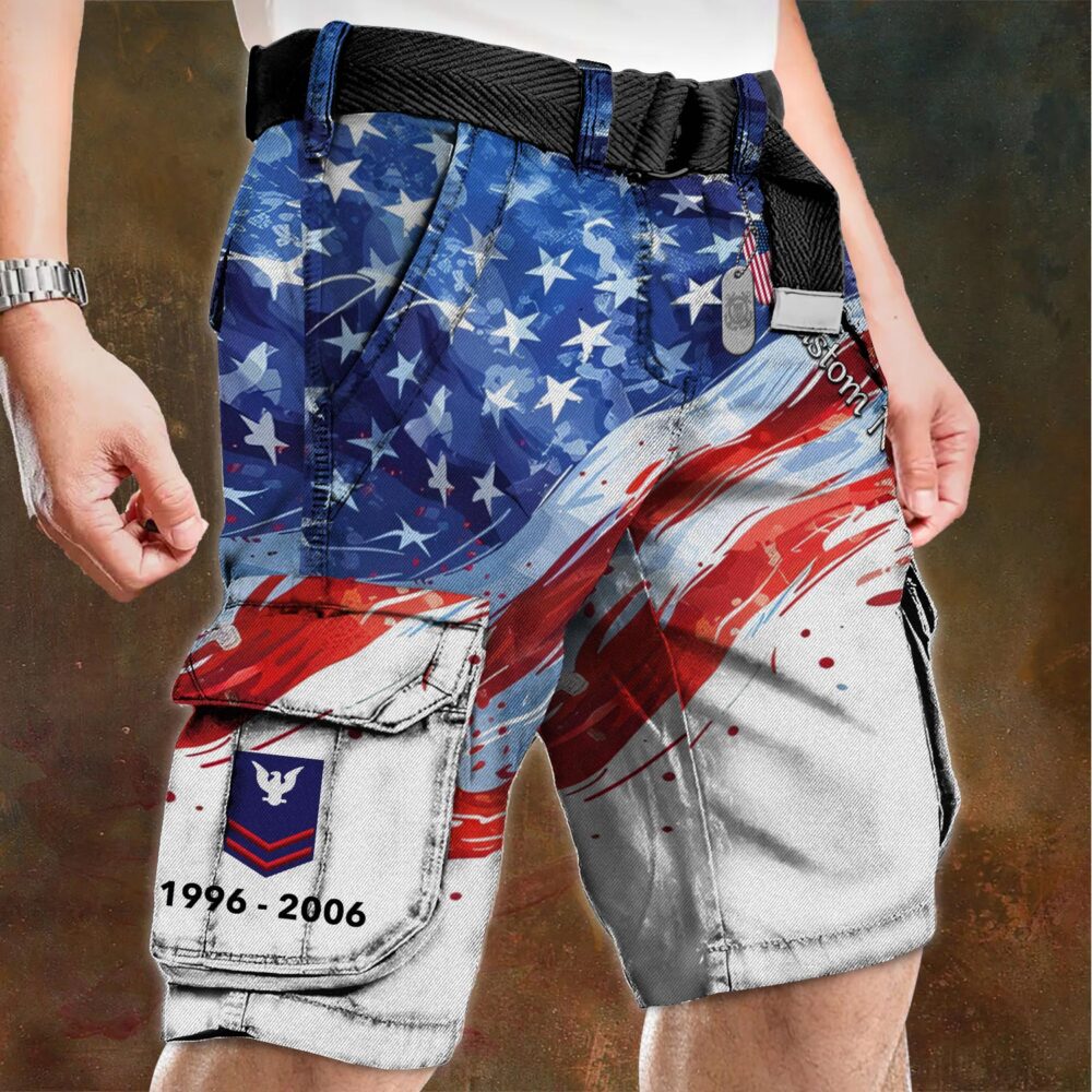 US Coast Guard, Thank a Veteran - Cargo Shorts (Belt Excluded) - Image 4
