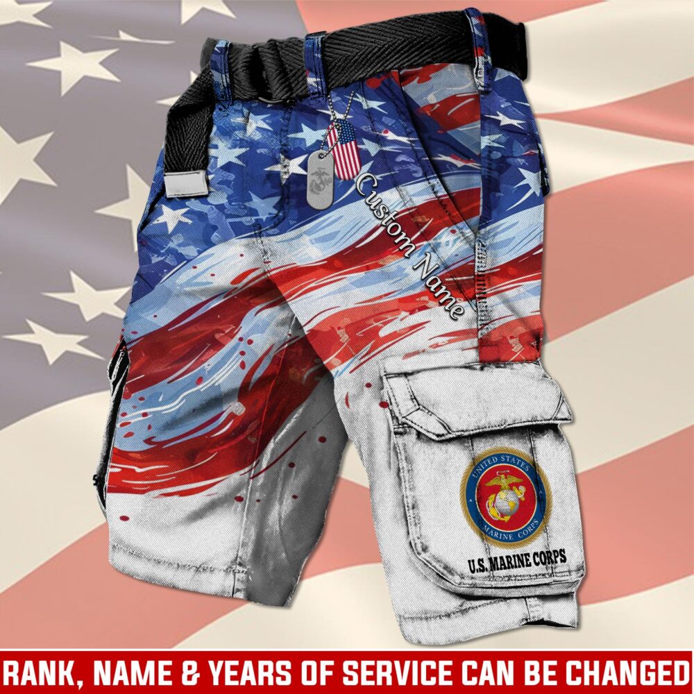 US Marine Corps, E 5 Marines Sergeant - Cargo Shorts (Belt Excluded)
