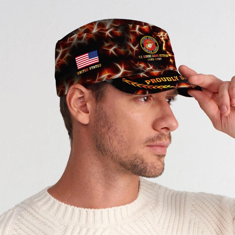 US Marine Corps, Honor, Duty, Service - Military Cap - Image 3