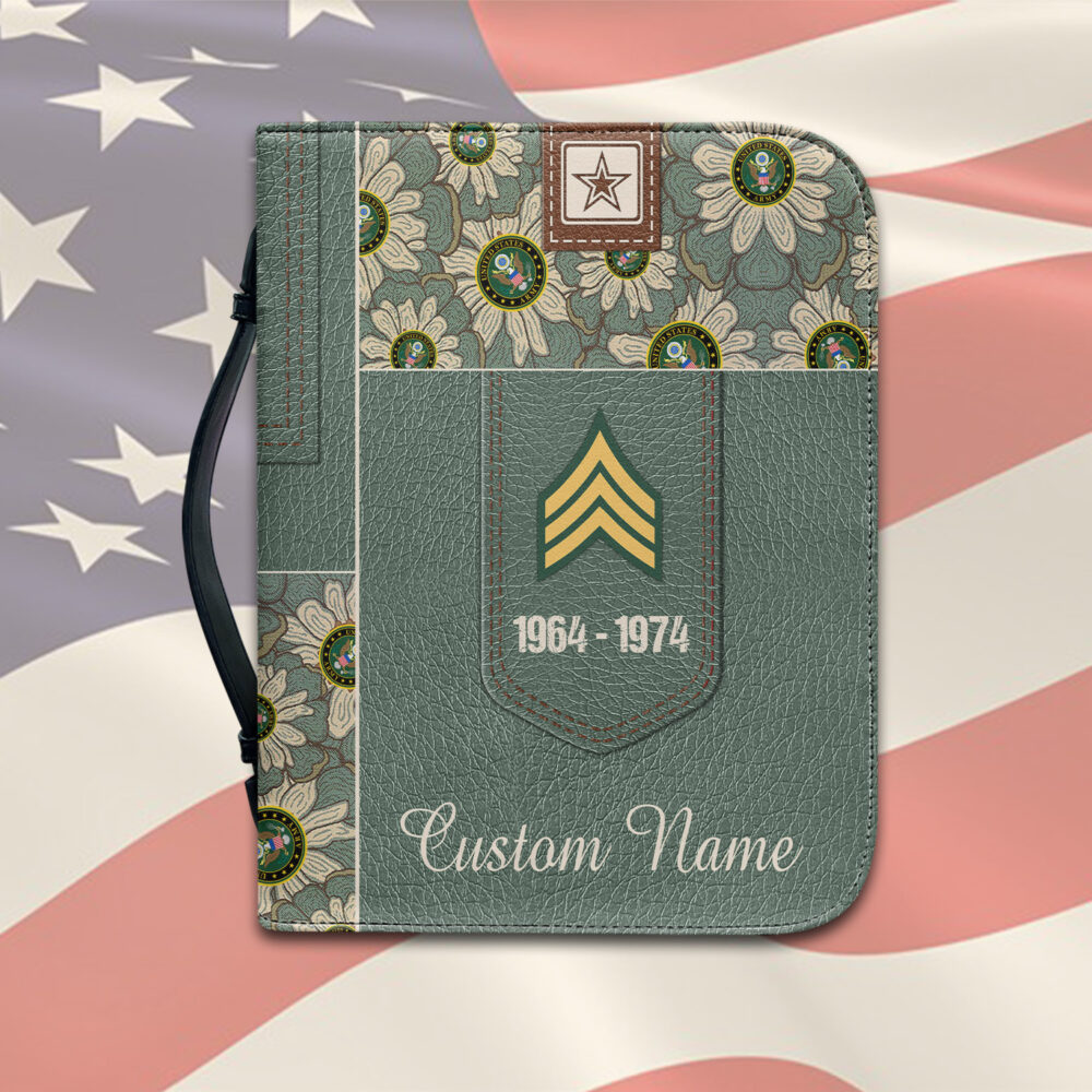 US Army, E 9 Army Sergeant Major - Bible Cover 2XL - Image 2