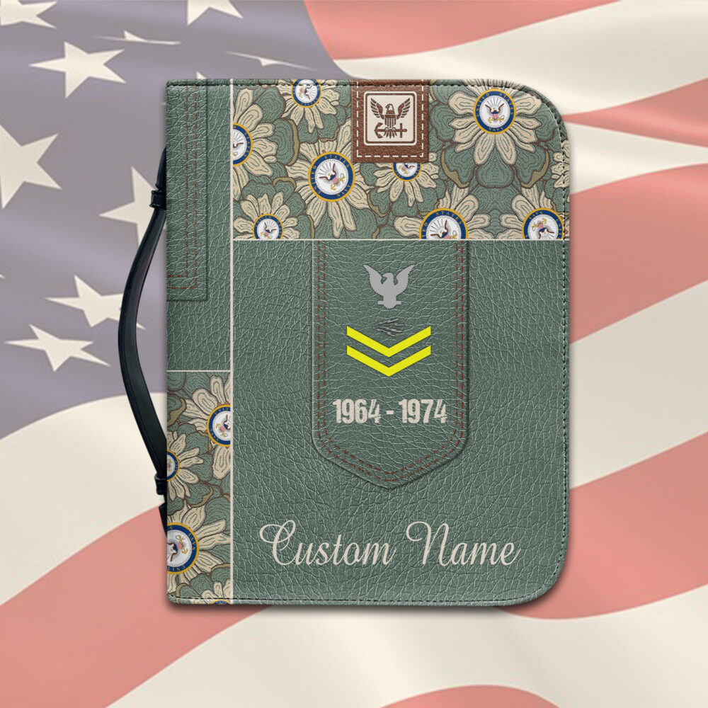 US Navy, Honor, Duty, Service - Bible Cover M - Image 2