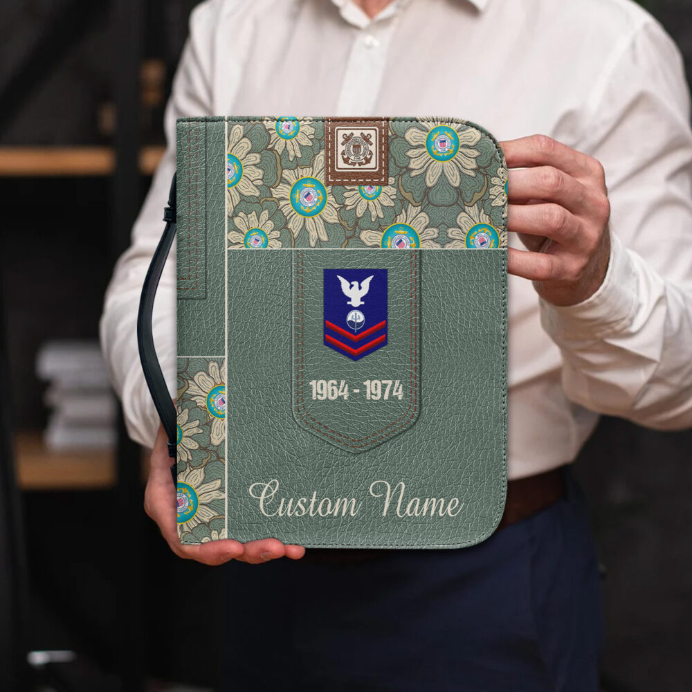 US Coast Guard, American By Birth, Veteran By Choice - Bible Cover 2XL - Image 4