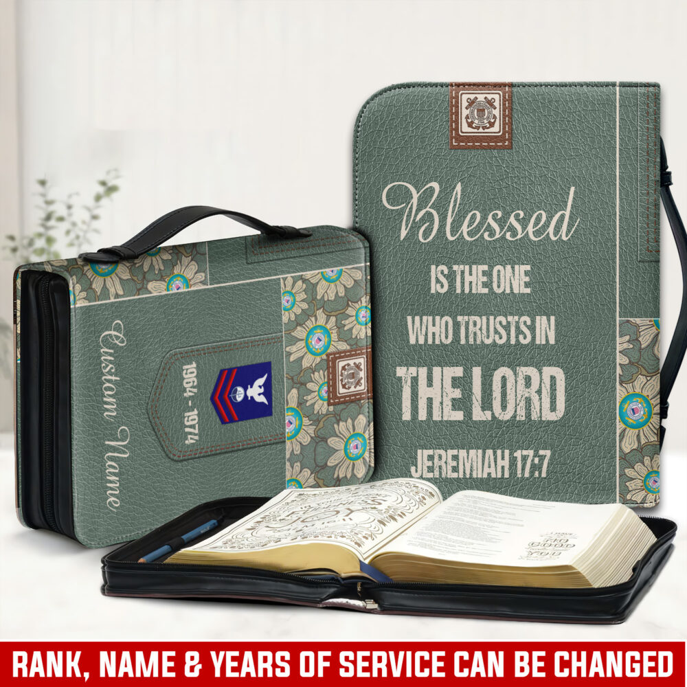 US Coast Guard, American By Birth, Veteran By Choice - Bible Cover 2XL
