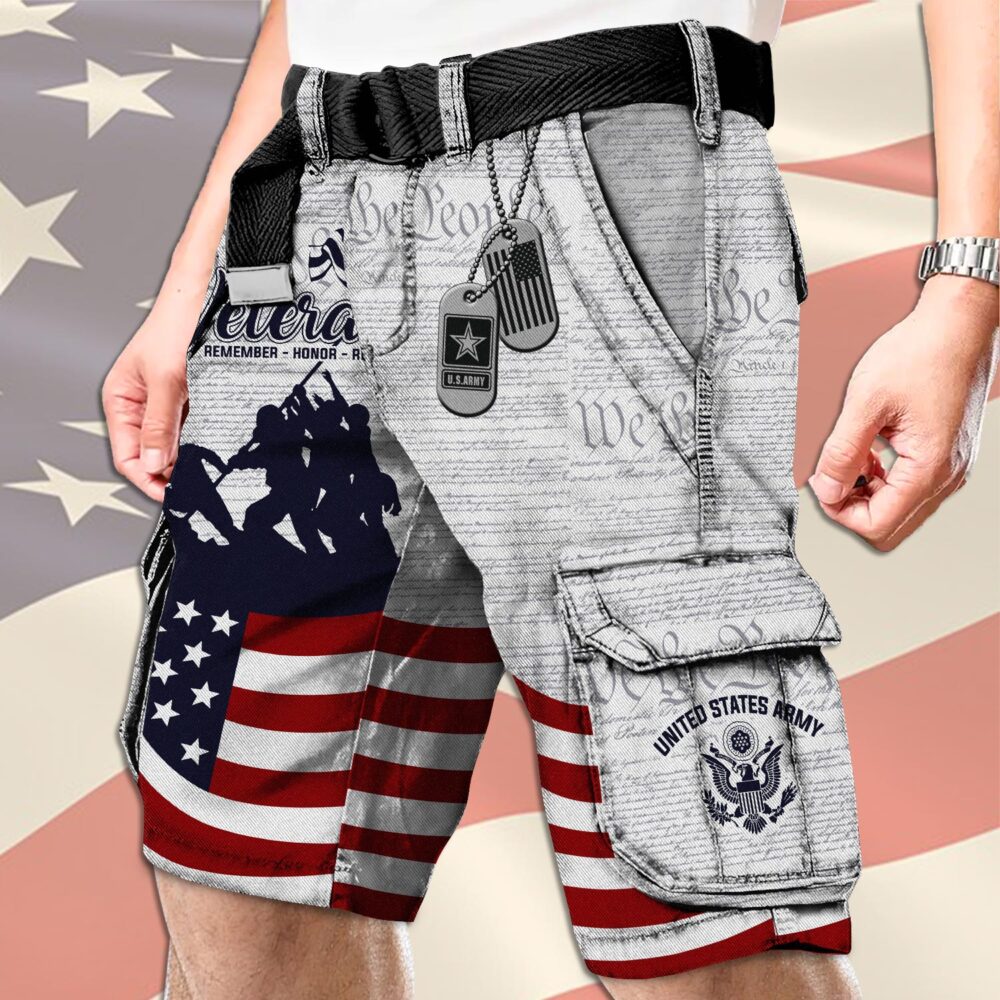 US Army, E 9 Army Sergeant Major - Cargo Shorts (Belt Excluded) - Image 3