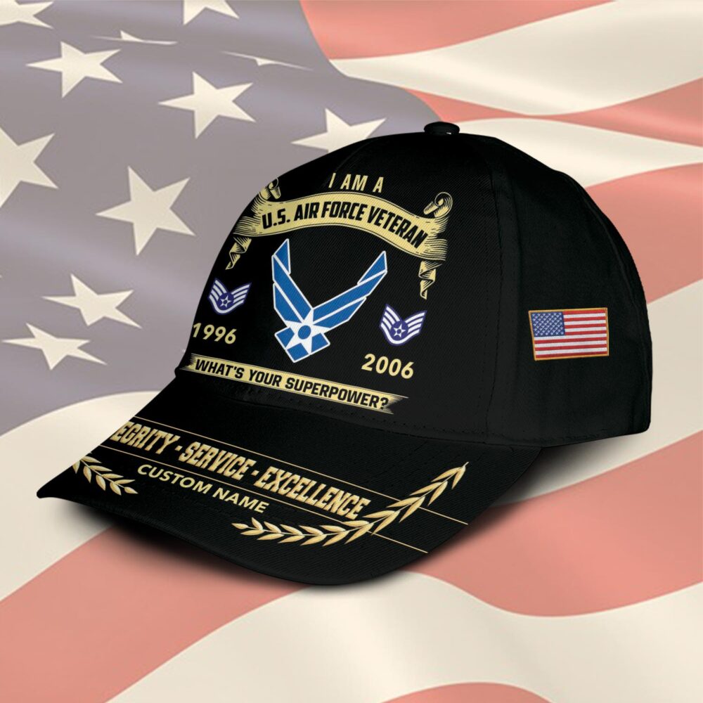US Air Force, Land Of The Free, Because Of The Brave - Classic Cap - Image 2