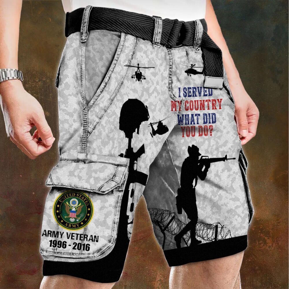 US Army, E 9 Army Sergeant Major - Cargo Shorts (Belt Excluded) - Image 4