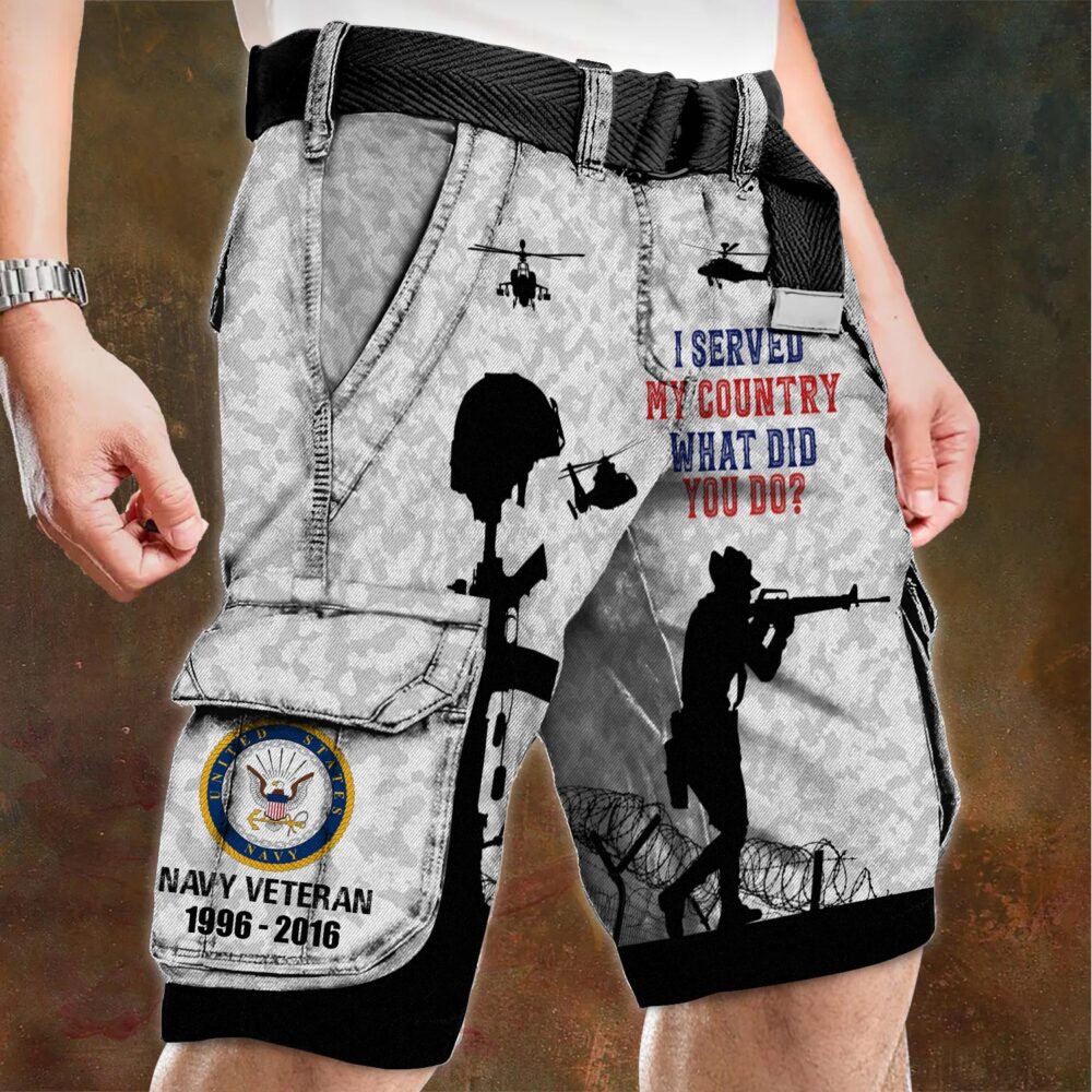 US Navy, Semper Fortis - Cargo Shorts (Belt Excluded) - Image 4