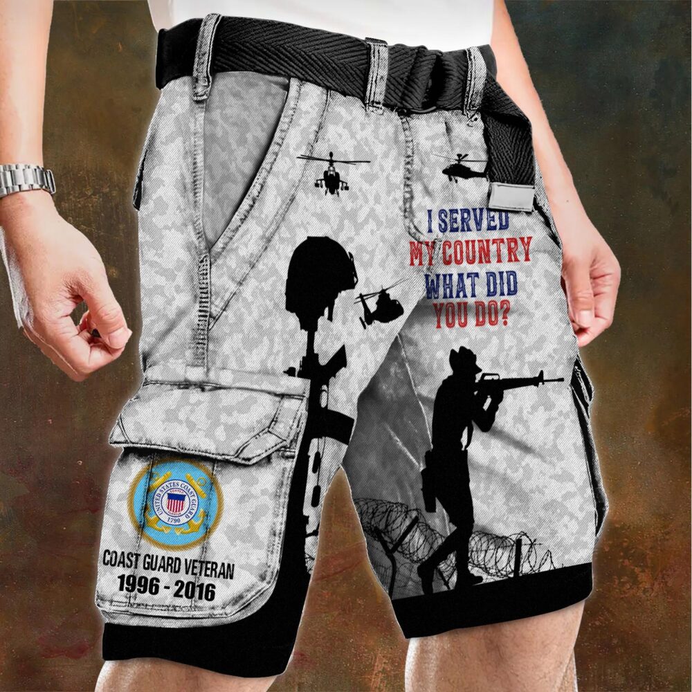 US Coast Guard, E 3 Blue - Cargo Shorts (Belt Excluded) - Image 4