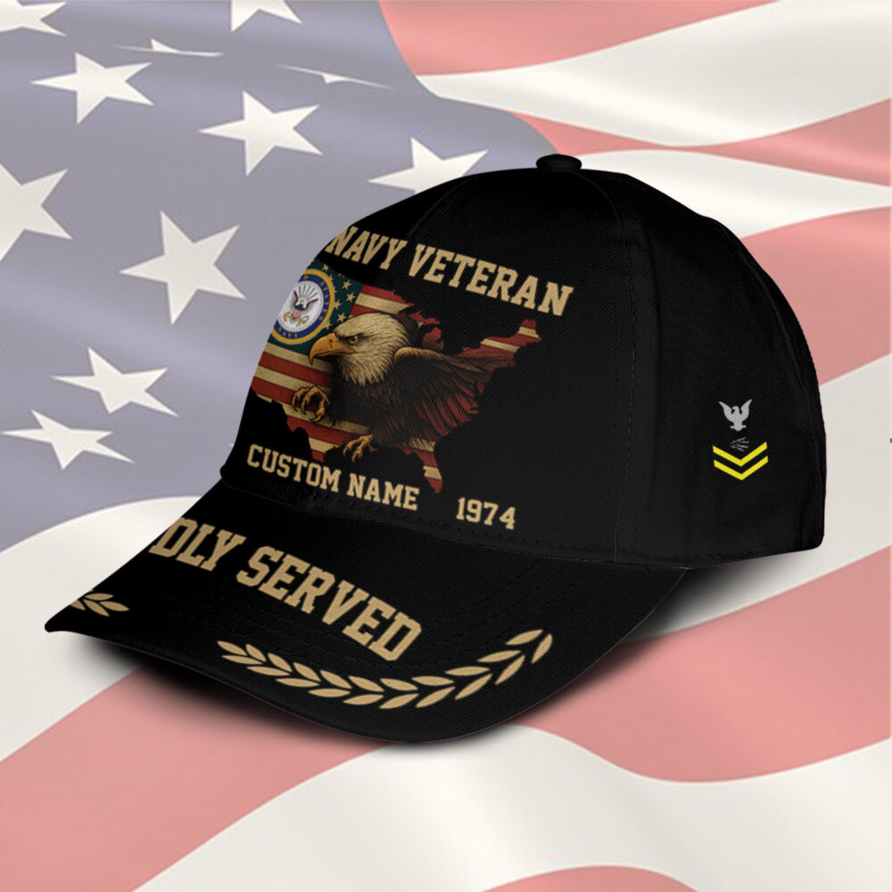 US Navy, E 8 Gold - Classic Cap - Image 2
