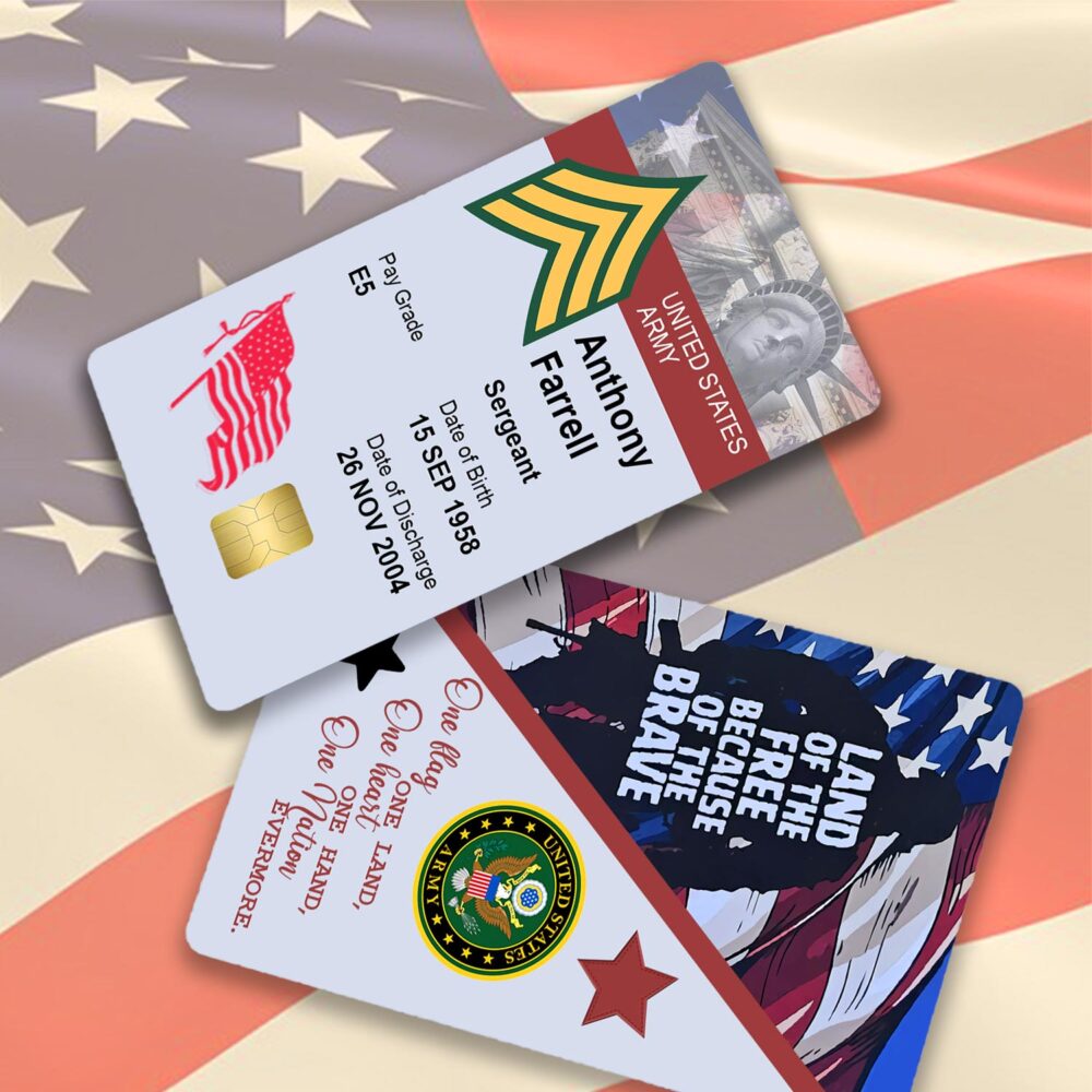 US Army, Be All You Can Be - Printed Metal Card - Image 2
