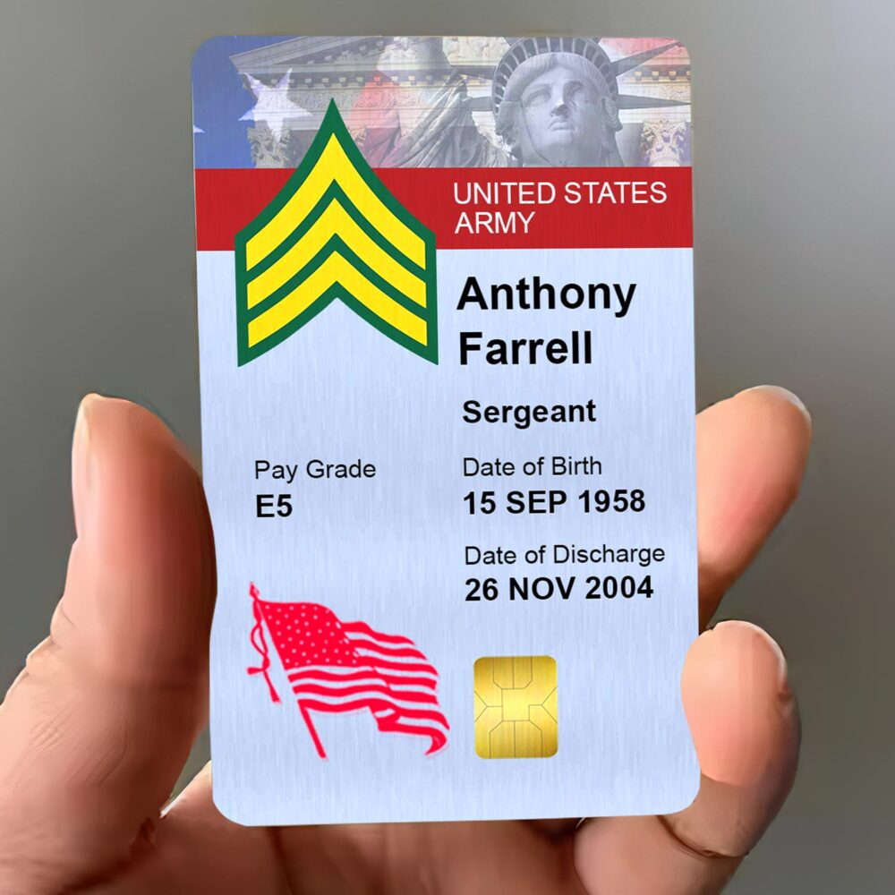 US Army, Be All You Can Be - Printed Metal Card - Image 3