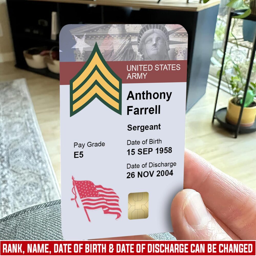 US Army, Be All You Can Be - Printed Metal Card