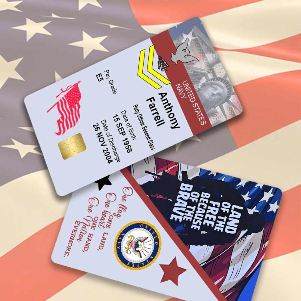 US Navy, Life And Pride - Printed Metal Card - Image 2