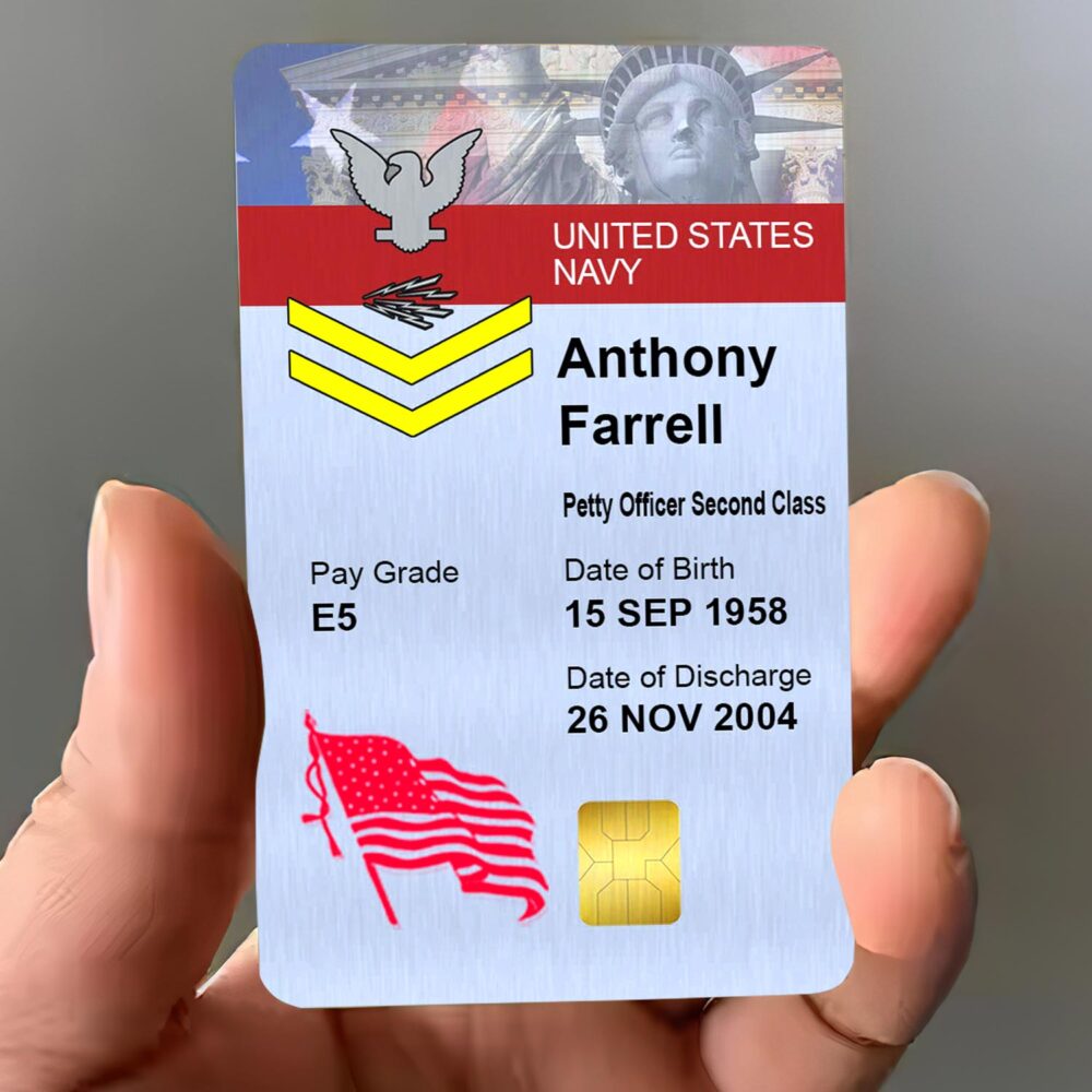US Navy, Life And Pride - Printed Metal Card - Image 3