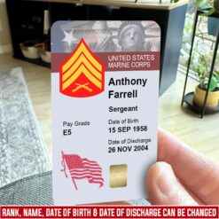US Marine Corps, Defender of Freedom - Printed Metal Card