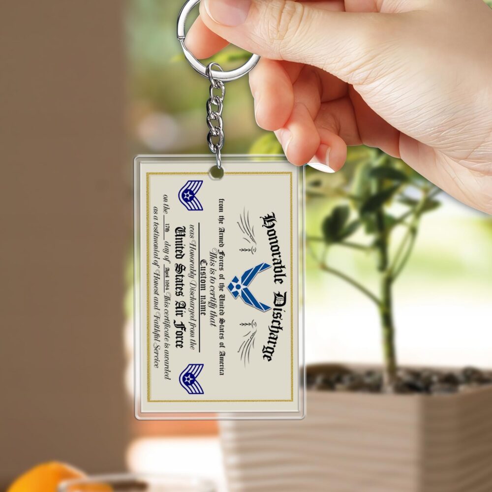 US Air Force, No One Fights Alone - Acrylic Keychain - Image 2