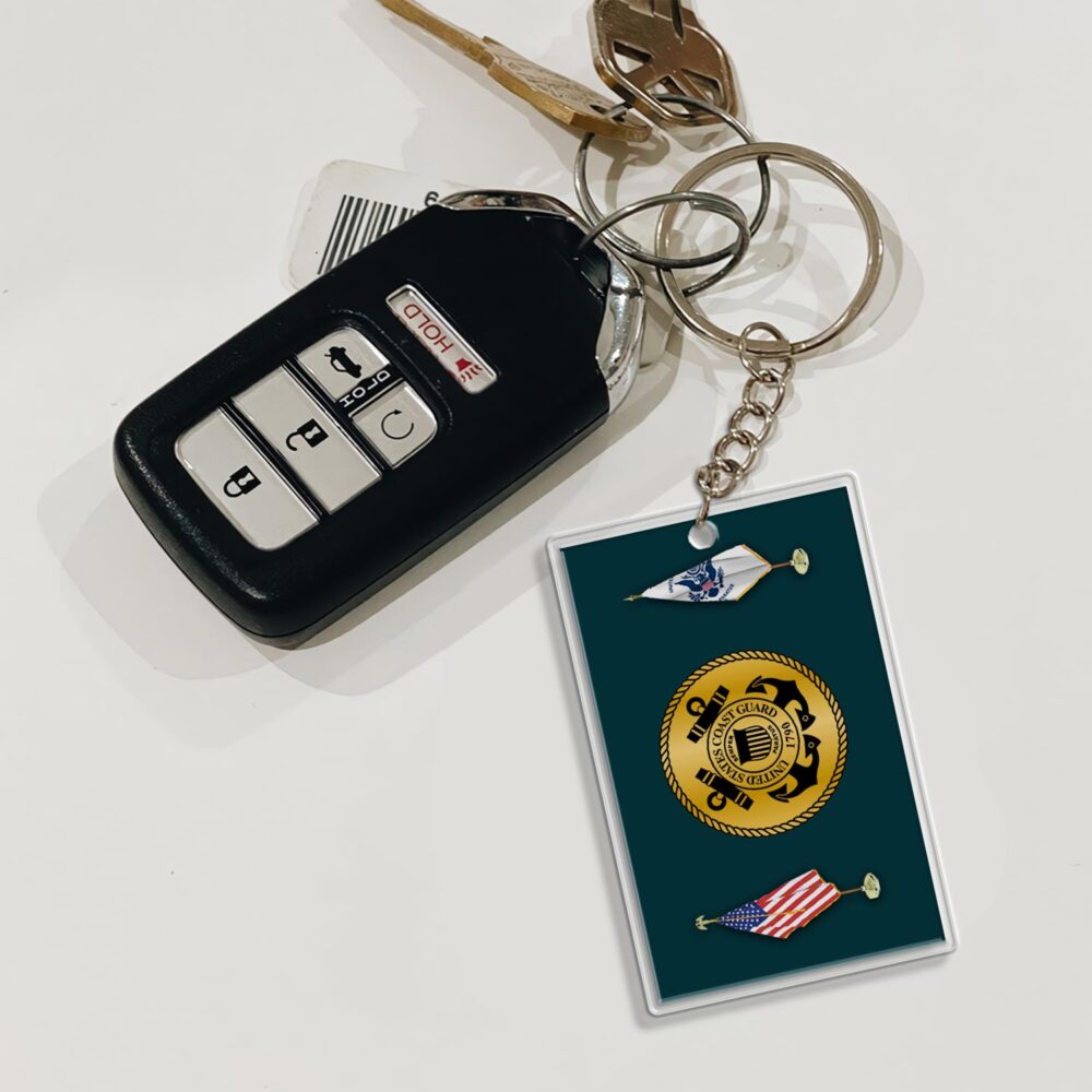 US Coast Guard, Freedom Isn't Free - Acrylic Keychain - Image 3