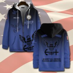 US Navy, E 2 Blue - Zip Hoodie