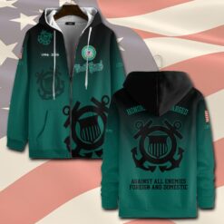 US Coast Guard, Semper Paratus - Zip Hoodie