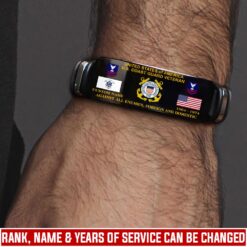 US Coast Guard, Land Of The Free, Because Of The Brave - Bracelet