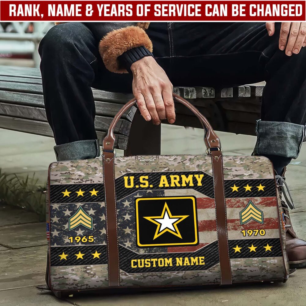 US Army, American By Birth, Veteran By Choice - Travel Bag - Size S: 18 x 8.6 x 10.2 inches