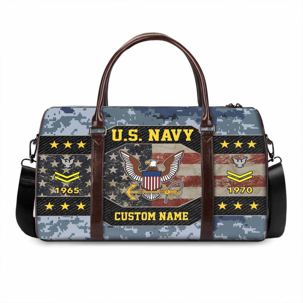 US Navy, E 4 Gold - Travel Bag - Size S: 18 x 8.6 x 10.2 inches - Image 3