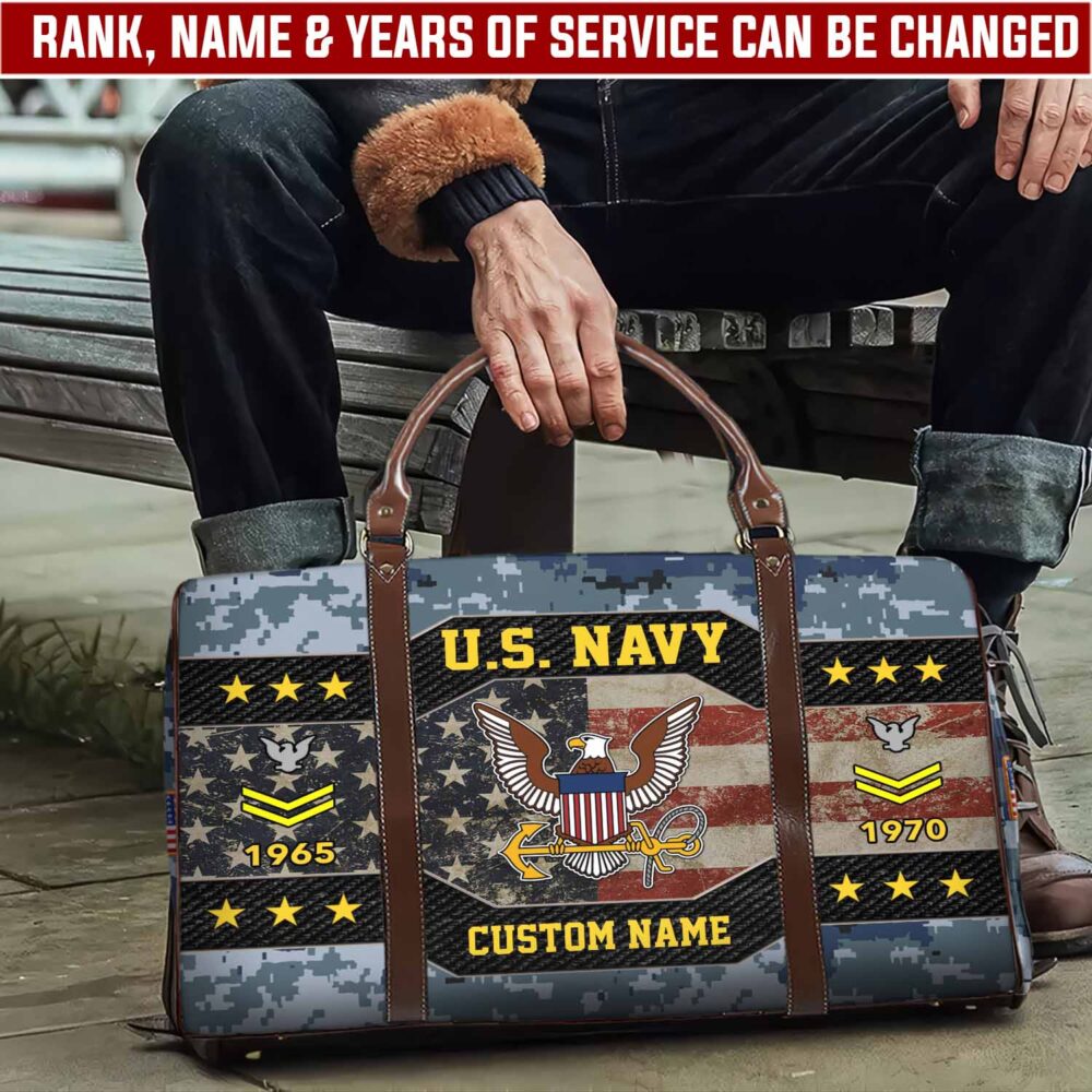 US Navy, E 4 Gold - Travel Bag - Size S: 18 x 8.6 x 10.2 inches