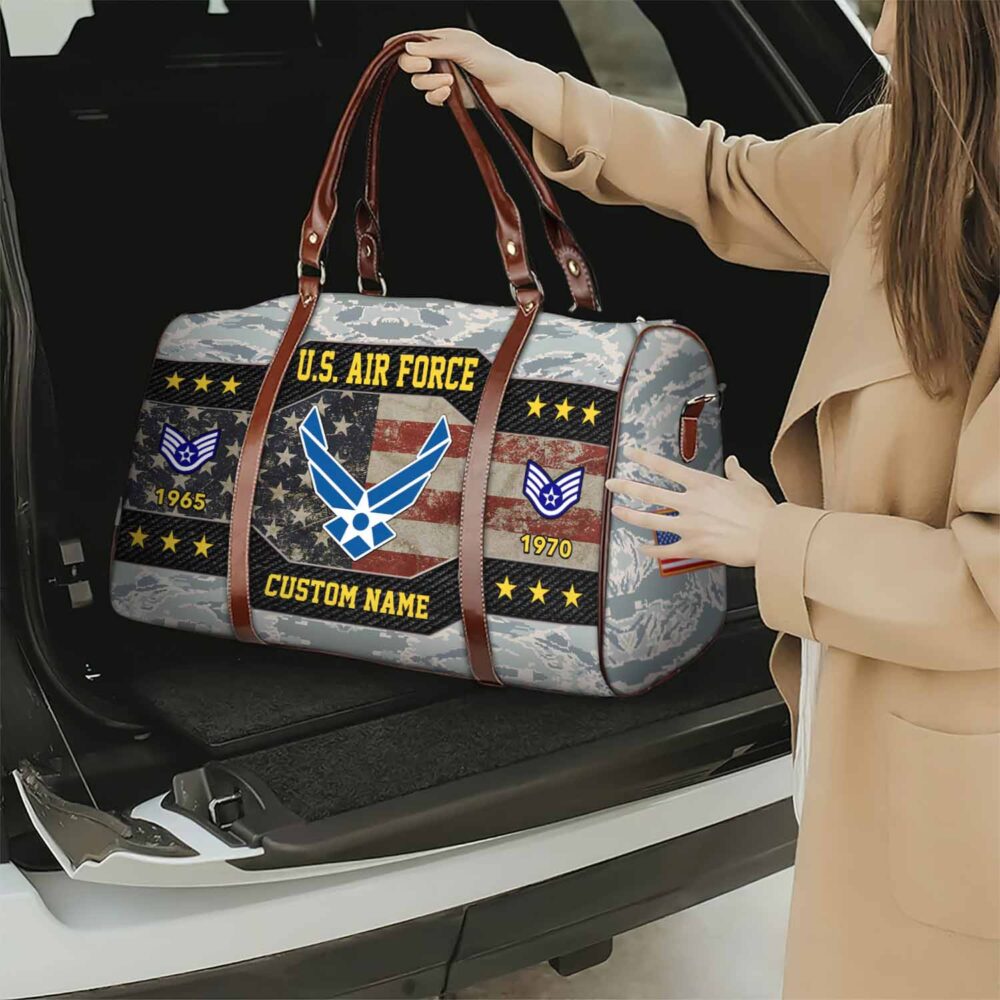 US Air Force, American By Birth, Veteran By Choice - Travel Bag - Size S: 18 x 8.6 x 10.2 inches - Image 2