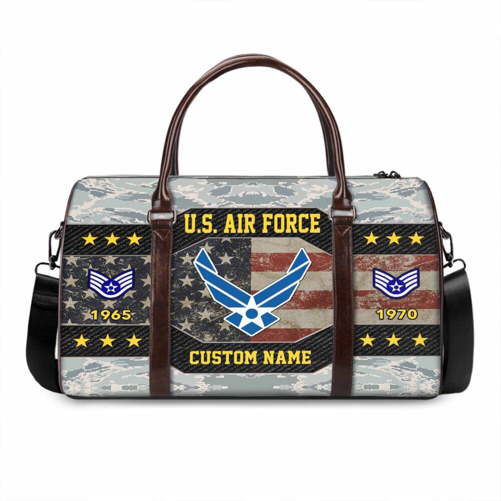 US Air Force, American By Birth, Veteran By Choice - Travel Bag - Size S: 18 x 8.6 x 10.2 inches - Image 3