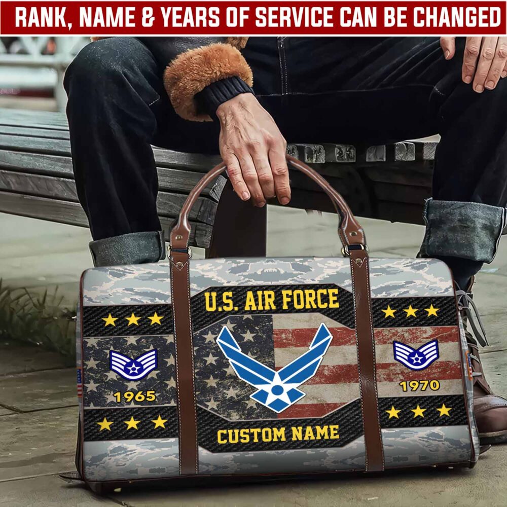 US Air Force, American By Birth, Veteran By Choice - Travel Bag - Size S: 18 x 8.6 x 10.2 inches