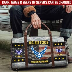 US Air Force, O 3 Air Force Captain - Travel Bag - Size L: 20.4 x 9.4 x 10.2 inches