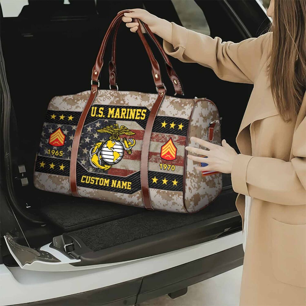 US Marine Corps, Duty, Honor, Country - Travel Bag - Size S: 18 x 8.6 x 10.2 inches - Image 2