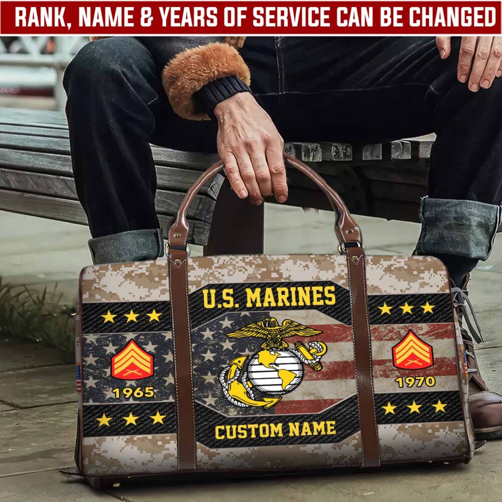 US Marine Corps, Duty, Honor, Country - Travel Bag - Size S: 18 x 8.6 x 10.2 inches