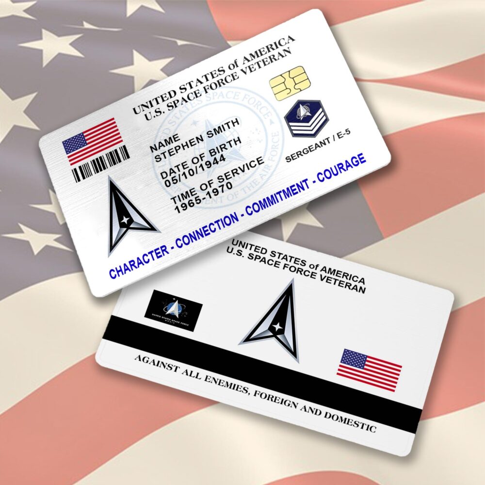 US Space Force - Printed Metal Card - Image 3