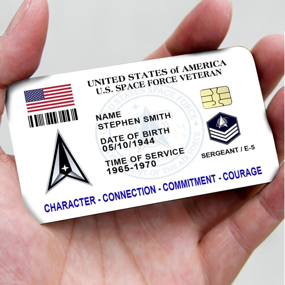 US Space Force - Printed Metal Card - Image 2