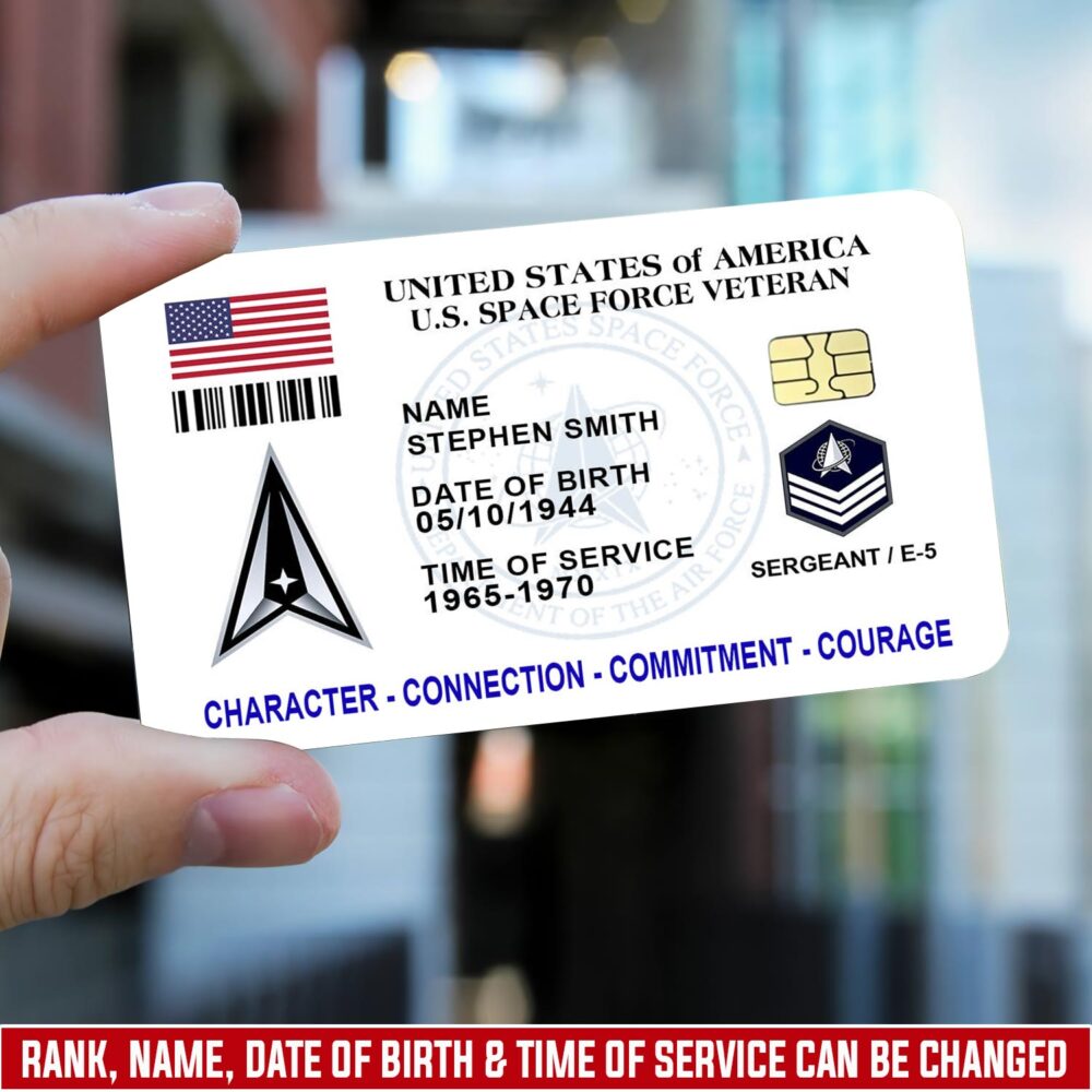 US Space Force - Printed Metal Card