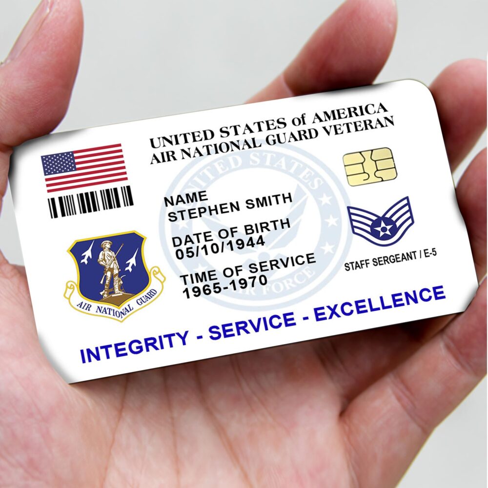 Air National Guard, Honor The Fallen - Printed Metal Card - Image 3