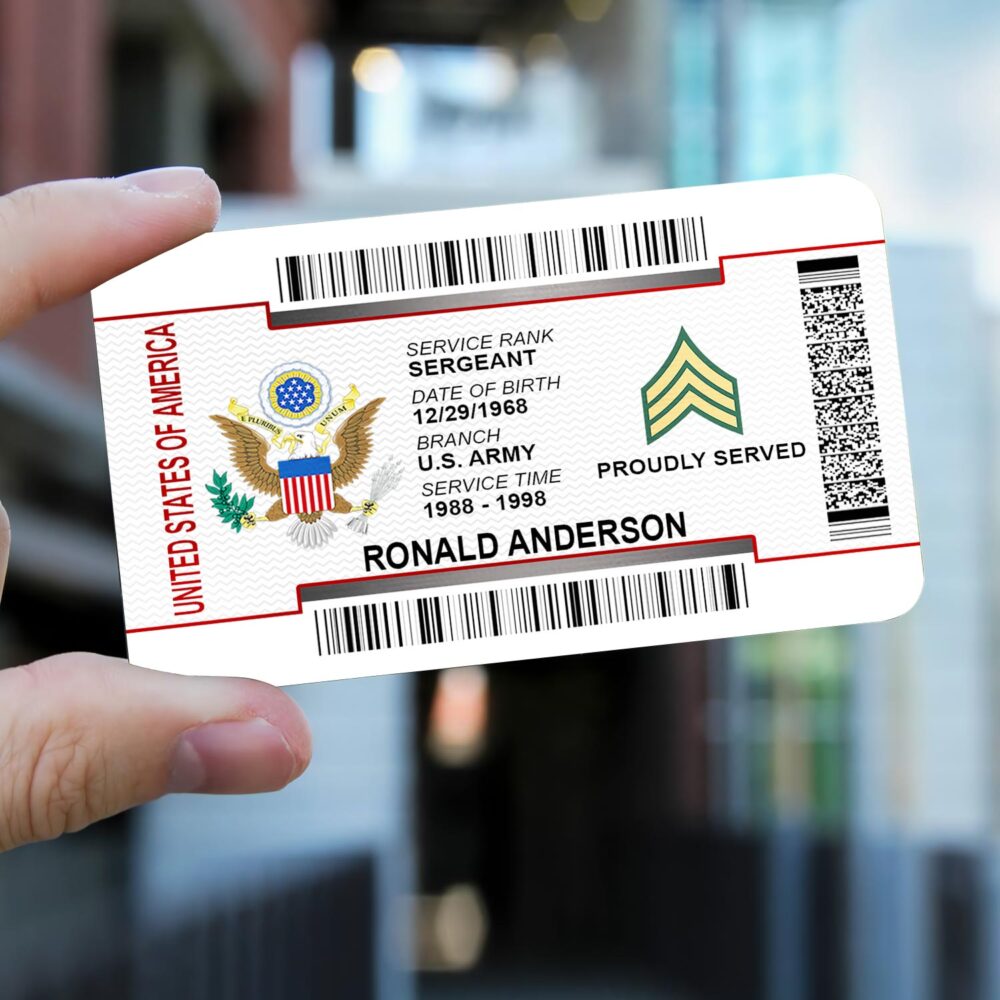 US Army - Printed Metal Card - Image 2