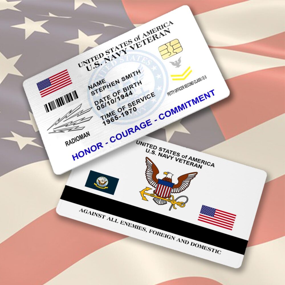 Navy Rating, E 2 Blue - Printed Metal Card - Image 2