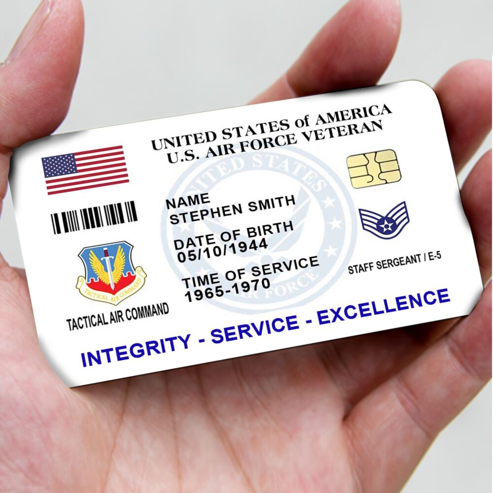 Air Force Command, No One Fights Alone - Printed Metal Card - Image 3